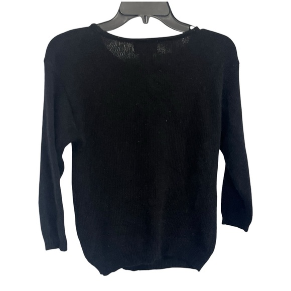 Vintage Lambswool and Angora Floral Sweater - Picture 2 of 6